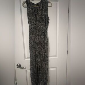 Whistles Black and Cream Polka Dot Jumpsuit